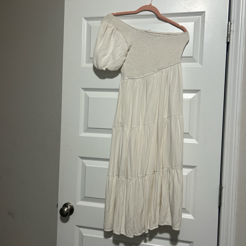 White Off-Shoulder Dress